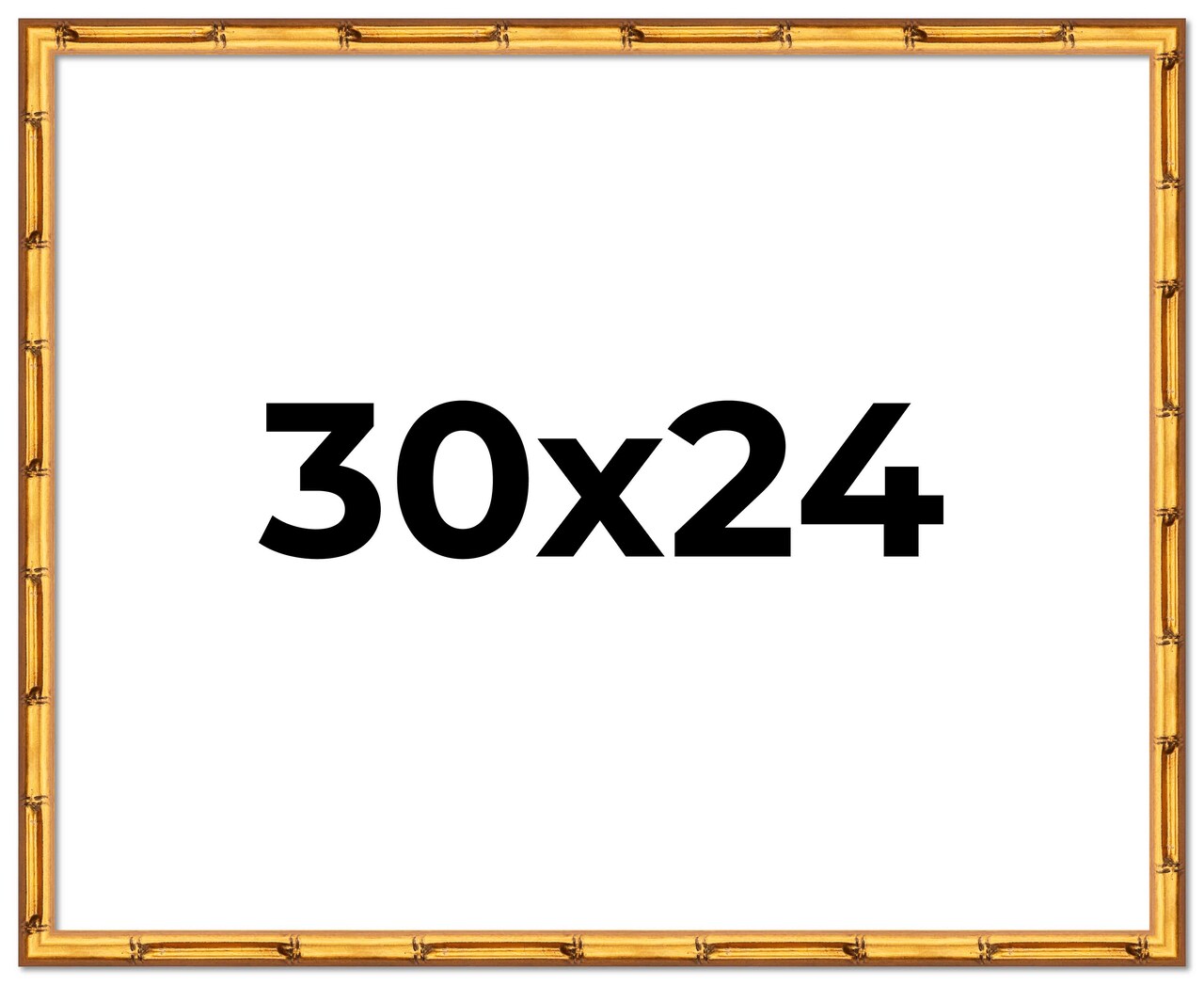 30x24 Bamboo Picture Frame with UV-Resistant Acrylic & Acid Free Backing, Available in 4 Finishes - Brown, Black, Gold, and Natural